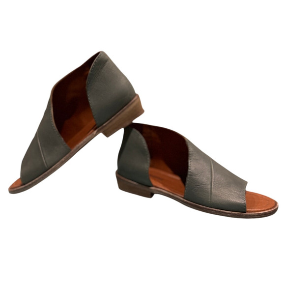 NWT FREE PEOPLE Mont Blanc Asymmetrical Mule Sandals Shoes 6.5/37 | QUICK SHIP - Picture 6 of 6